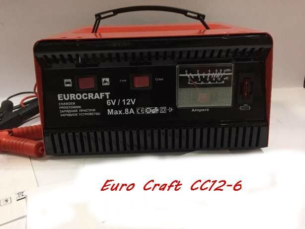 Зарядник Euro Craft CC12-6 • 6V/12V • 8A • Польща - європейська якість, фото 1