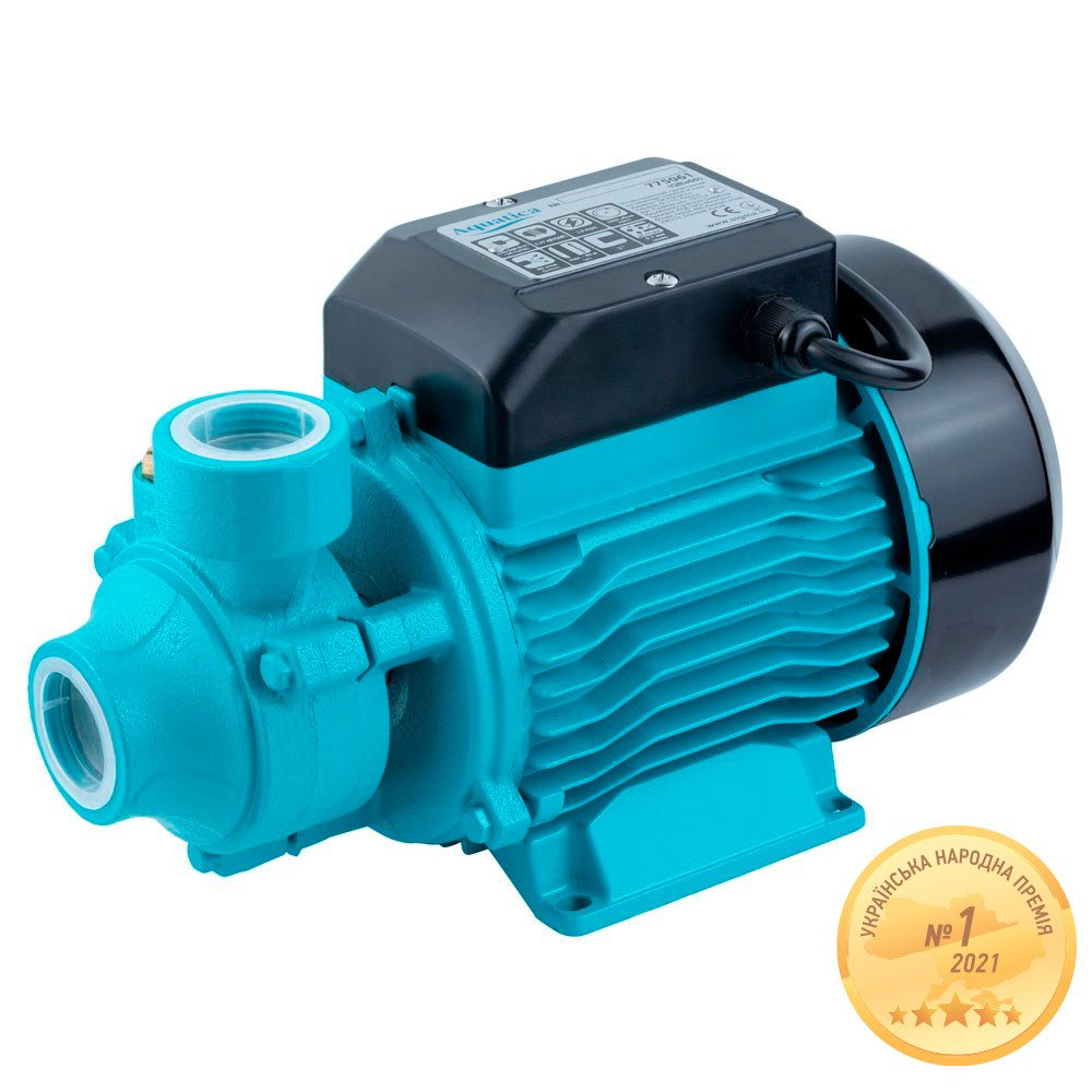 Насос вихровий 0.37 кВт Hmax 40м Qmax 40л/хв AQUATICA (775061), фото 1