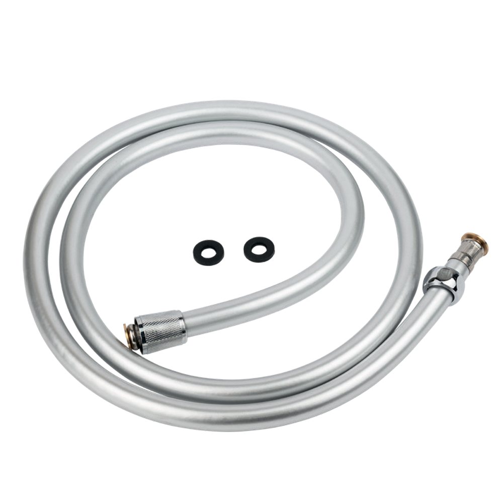 Шланг для душу 1/2" PVC 3-шаровий сріблястий 150 см TAU XB-0483 (9891661), фото 1