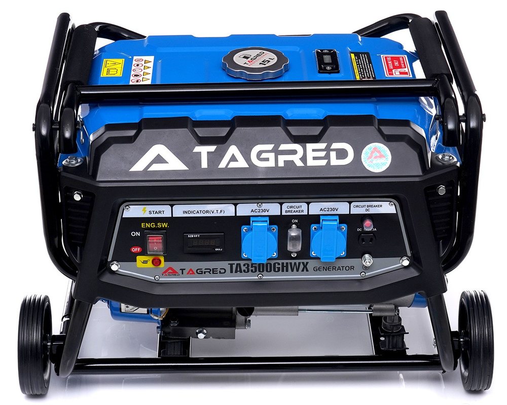 Генератор 3500Вт TAGRED PROFESSIONAL AVR LCD дисплей, фото 1