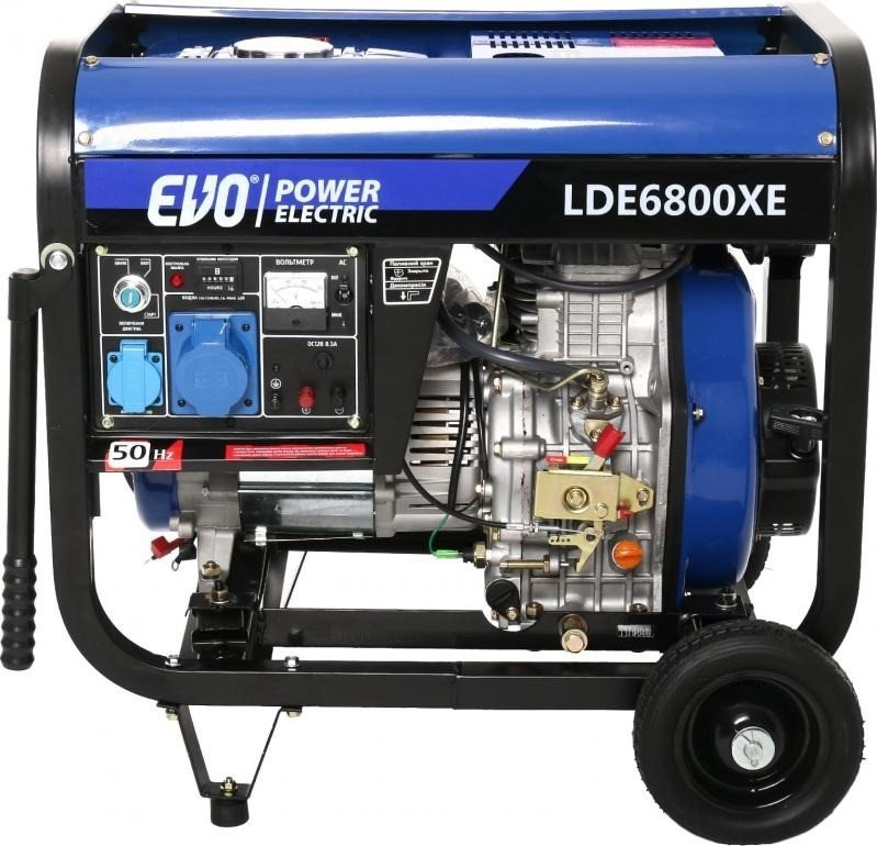 Дизельний генератор EVO 5 кВт / 5,5 кВт 230 В LDE6800XE, фото 1