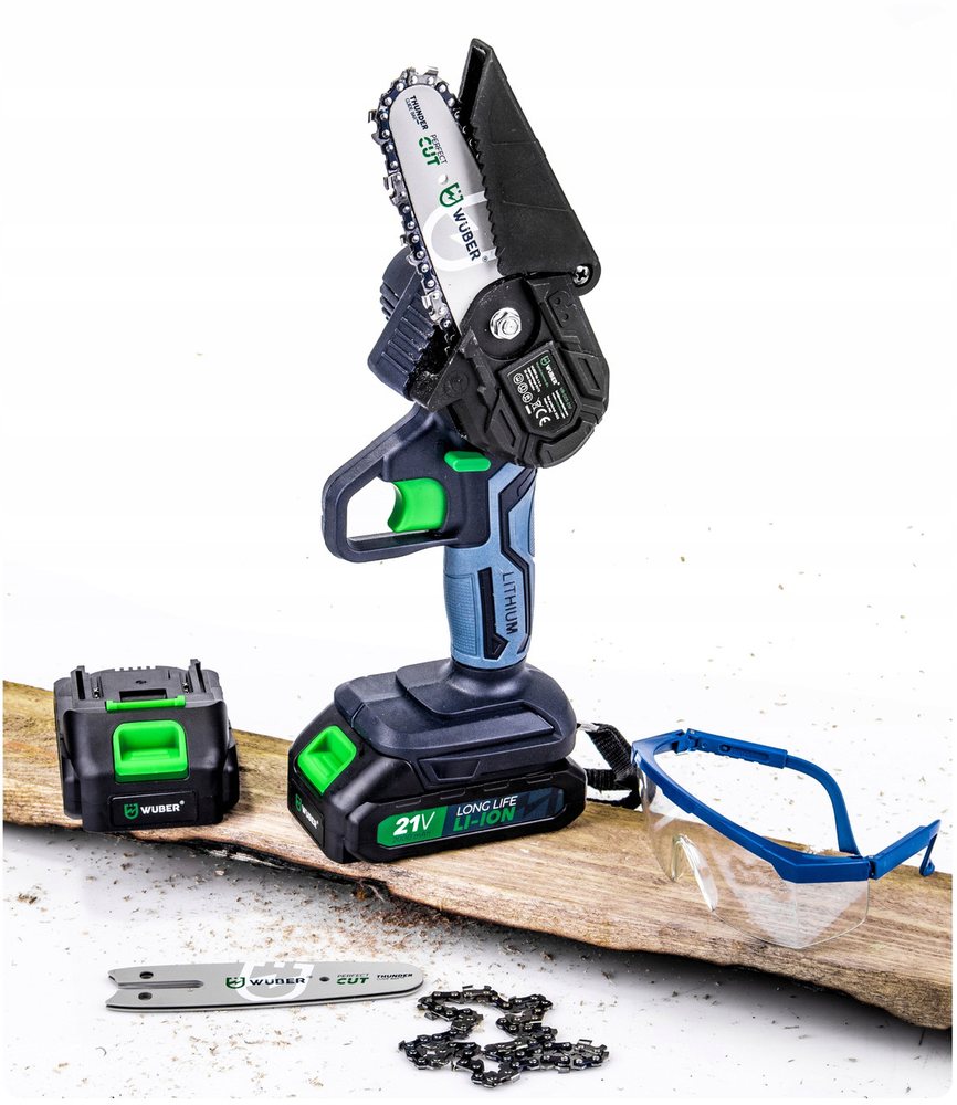 Міні пила ланцюгова Wuber 4" 21V 2000mAh міні пила для дерева пила для обрізки гілок, фото 1