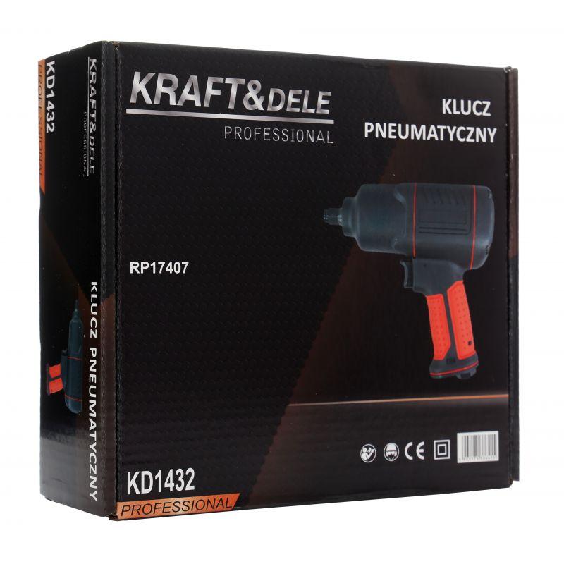 Потужний ударний гайковерт пневматичний 1/2" 1200 Нм Kraft&Dele KD1432 пневматичний гайковерт, фото 1