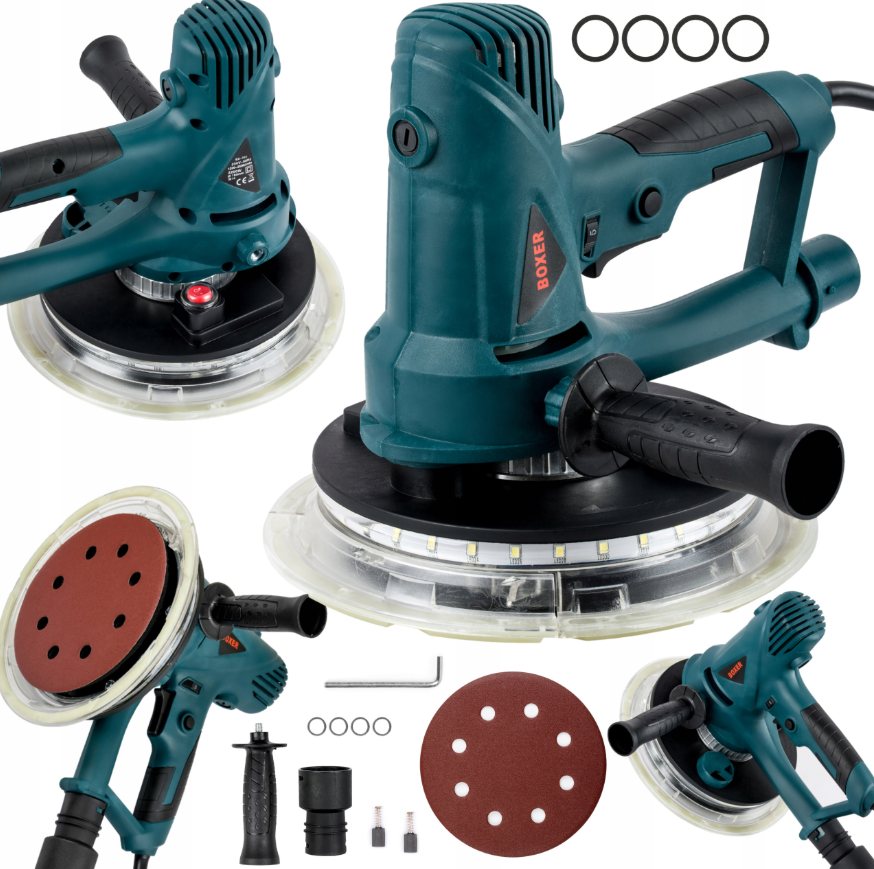 Шліфмашини для штукатурки 2200 Вт, 2500 об/хв Boxer BX-701 шліфувальна машина для стелі, фото 1