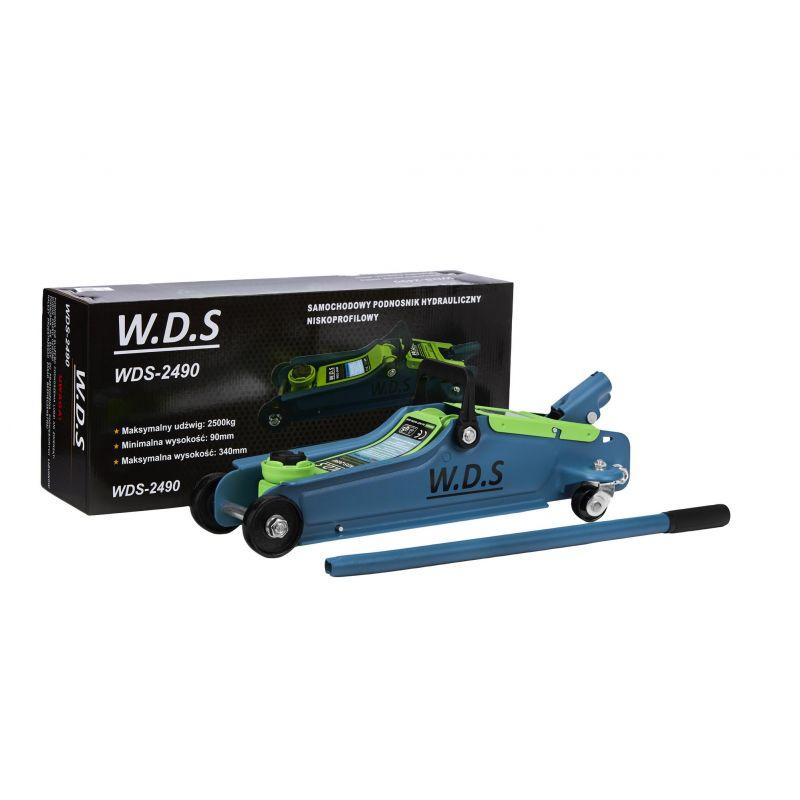 Домкрат низькопрофільний 2.5Т, 90-340мм WDS2490, фото 1