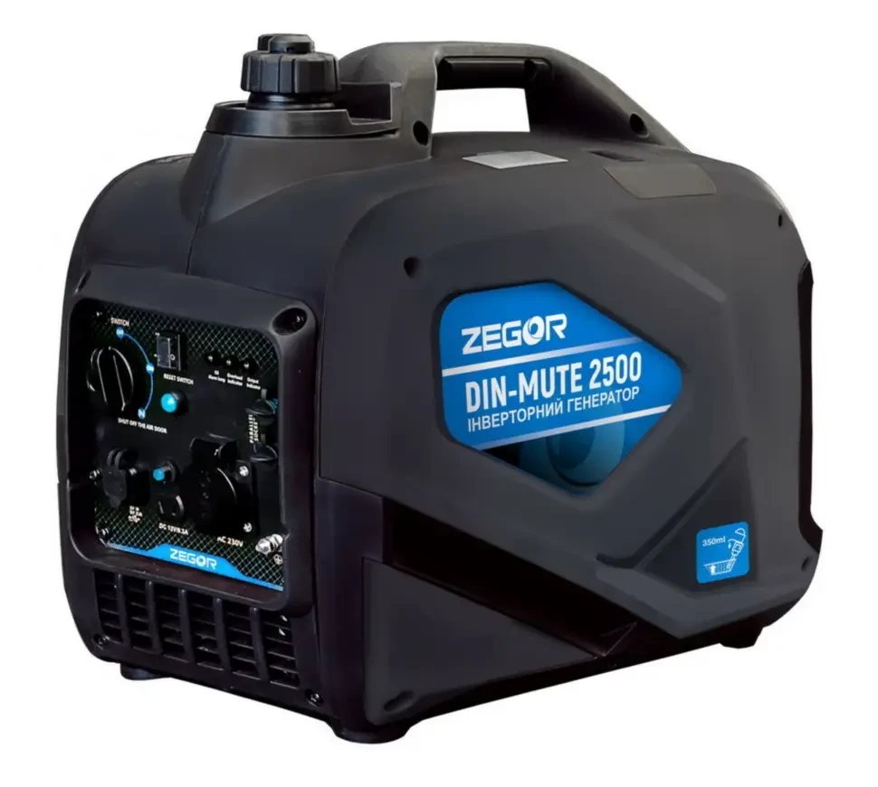 Iнверторний генератор ZEGOR DIN-MUTE 2500 2.5 кВт бензиновий генератор інверторного типу, фото 1
