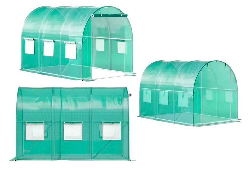 Парник садовий Garden Polytunnel Long Line 600х200х200 см 6-м² аркова теплиця для вирощування овочів та розсади, фото 1