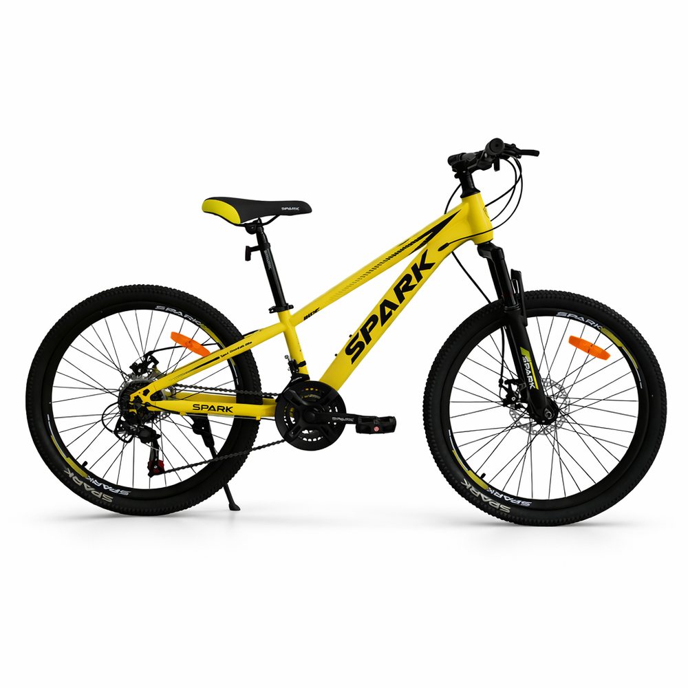 Гірський велосипед SPARK RIDE 238403 24" жовтий велосипед спортивний для бездоріжжя 21 швидкість, фото 1