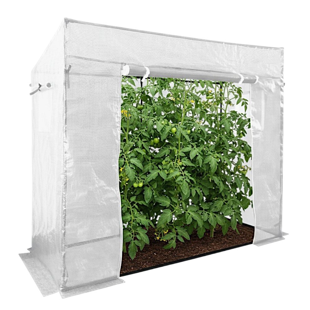Односхила теплиця для овочів 200x77x168/146 см Garden Line TUN0766 плівкова теплиця для саду теплиця для томатів парник для, фото 1