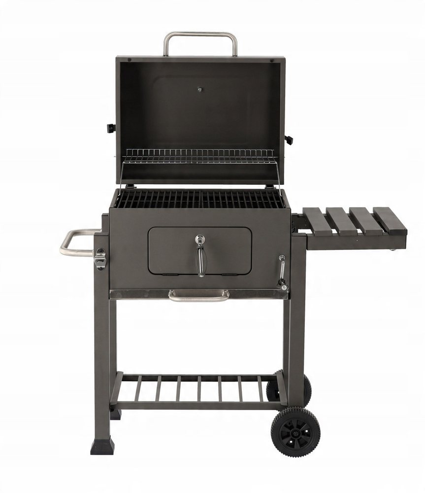 Вугільний гриль садовий 114.5х60х108 см BBQ Meeting BBQ5320 садовий мангал барбекю на колесиках, фото 1