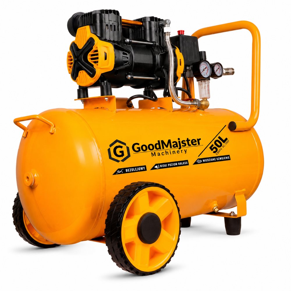 Компресор безмасляний 1800 Вт 50 л GoodMajster компресор для автомайстерні компресор для фарбопульта, фото 1