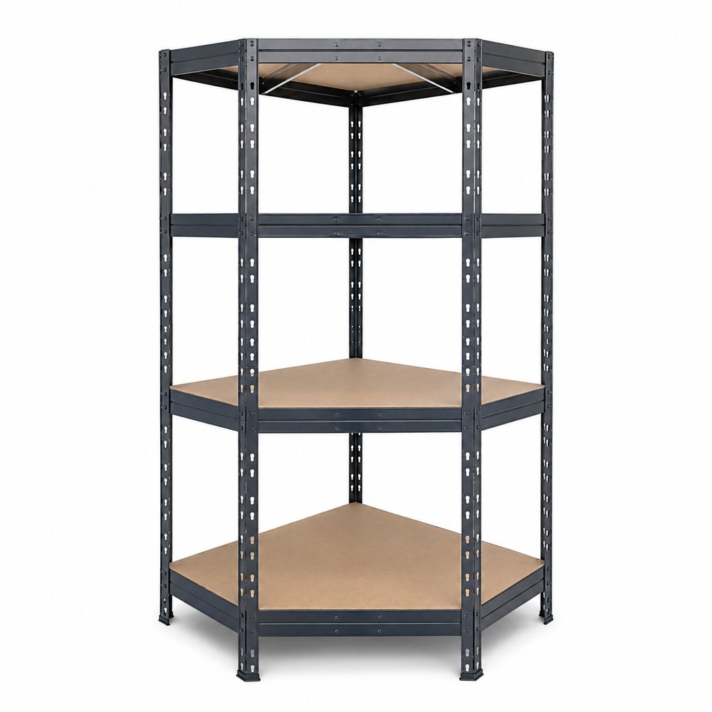 Кутовий стелаж для дому 180×90×40 см до 875 кг CornerRack кутовий металевий стелаж, фото 1