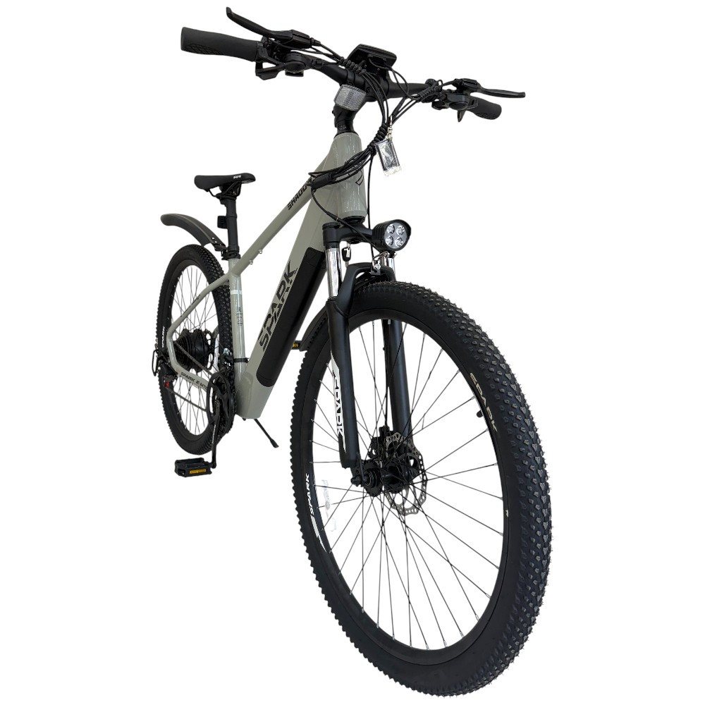 Електровелосипед для туризму SPARK E-MTB SHADOW 17" 48V/500W/12.8Ah сірий велосипед з електродвигуном для дорослих, фото 1