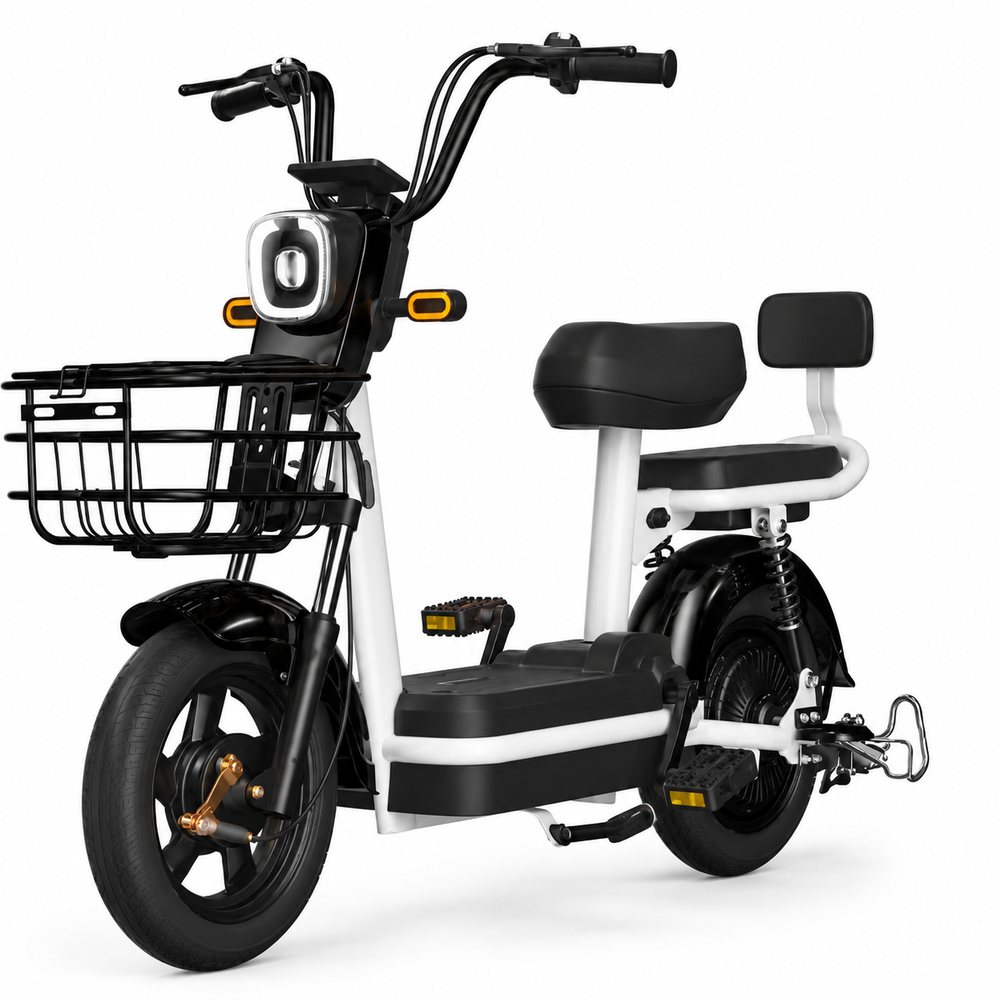 Акумуляторний велоскутер для міста 48В 12Аг 400Вт 2.5х10 NORDWHEEL велоскутер для міських доріг, фото 1