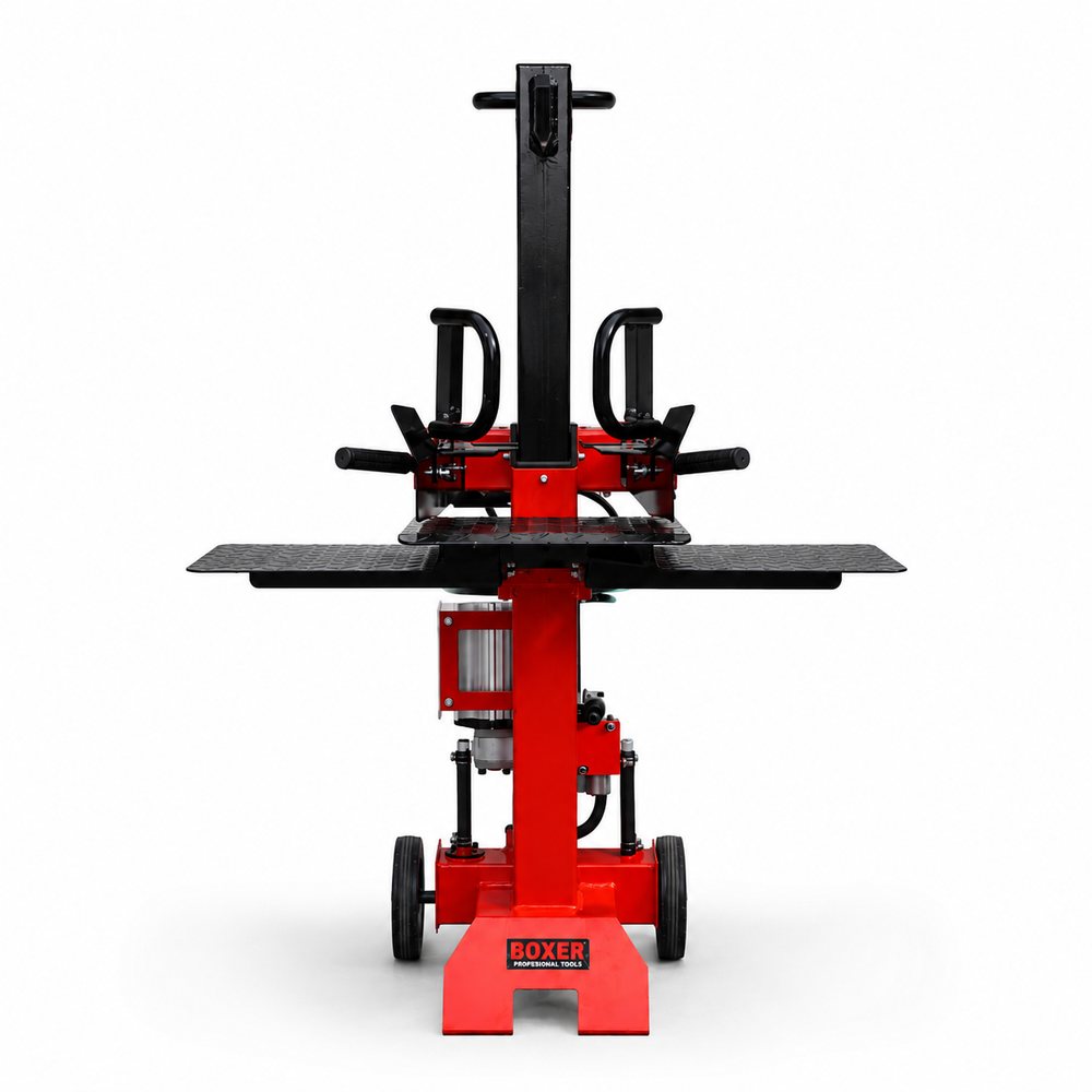 Дровокол для дачі гідравлічний BOXER BX-3282 9 т 3200 Вт вертикальний дровокол електроколун для дров, фото 1