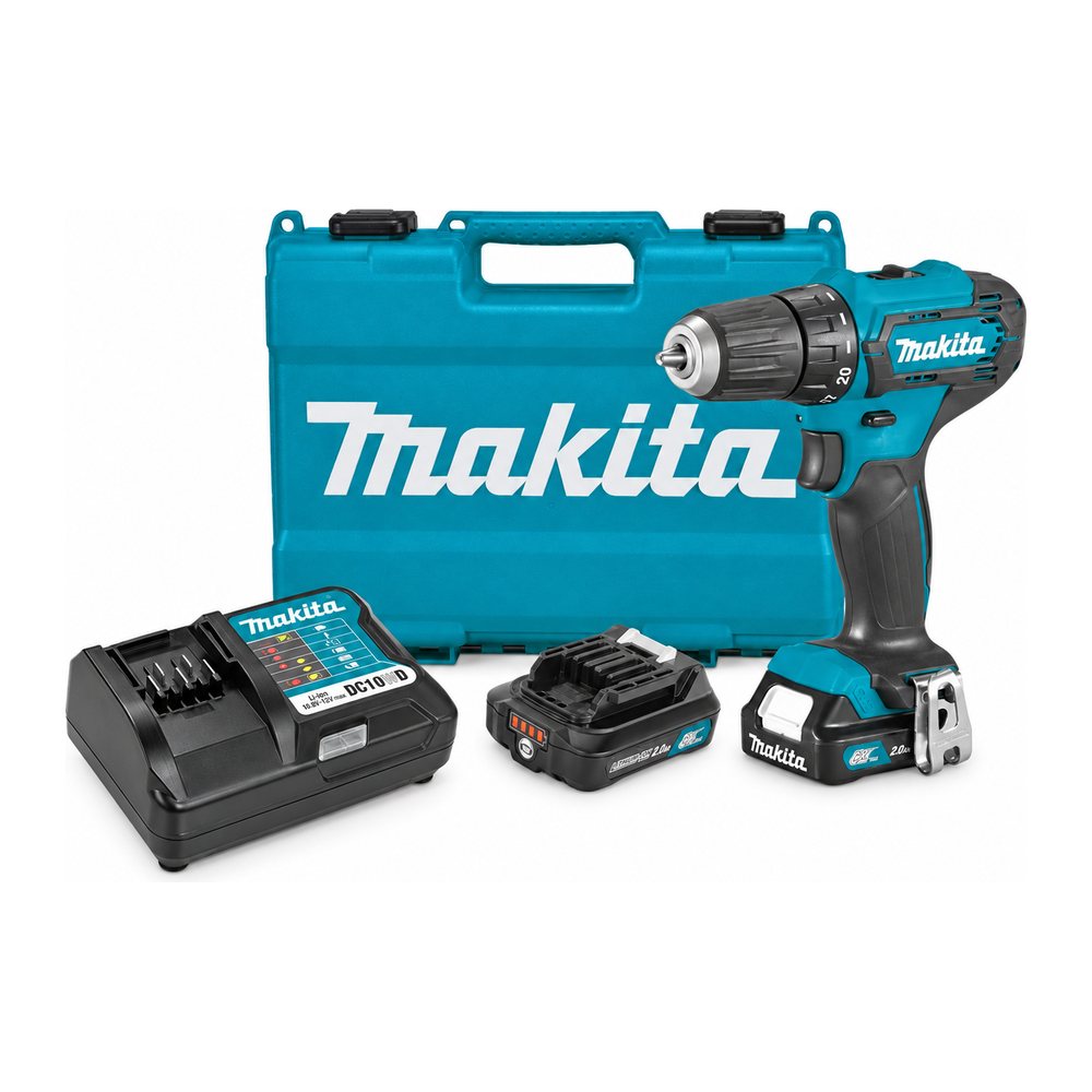Акумуляторний дриль-шурупокрут Makita DF333DWAE CXT + 2 АКБ 2 Ah + З/П + кейс електричний ручний шурупокрут (4082), фото 1