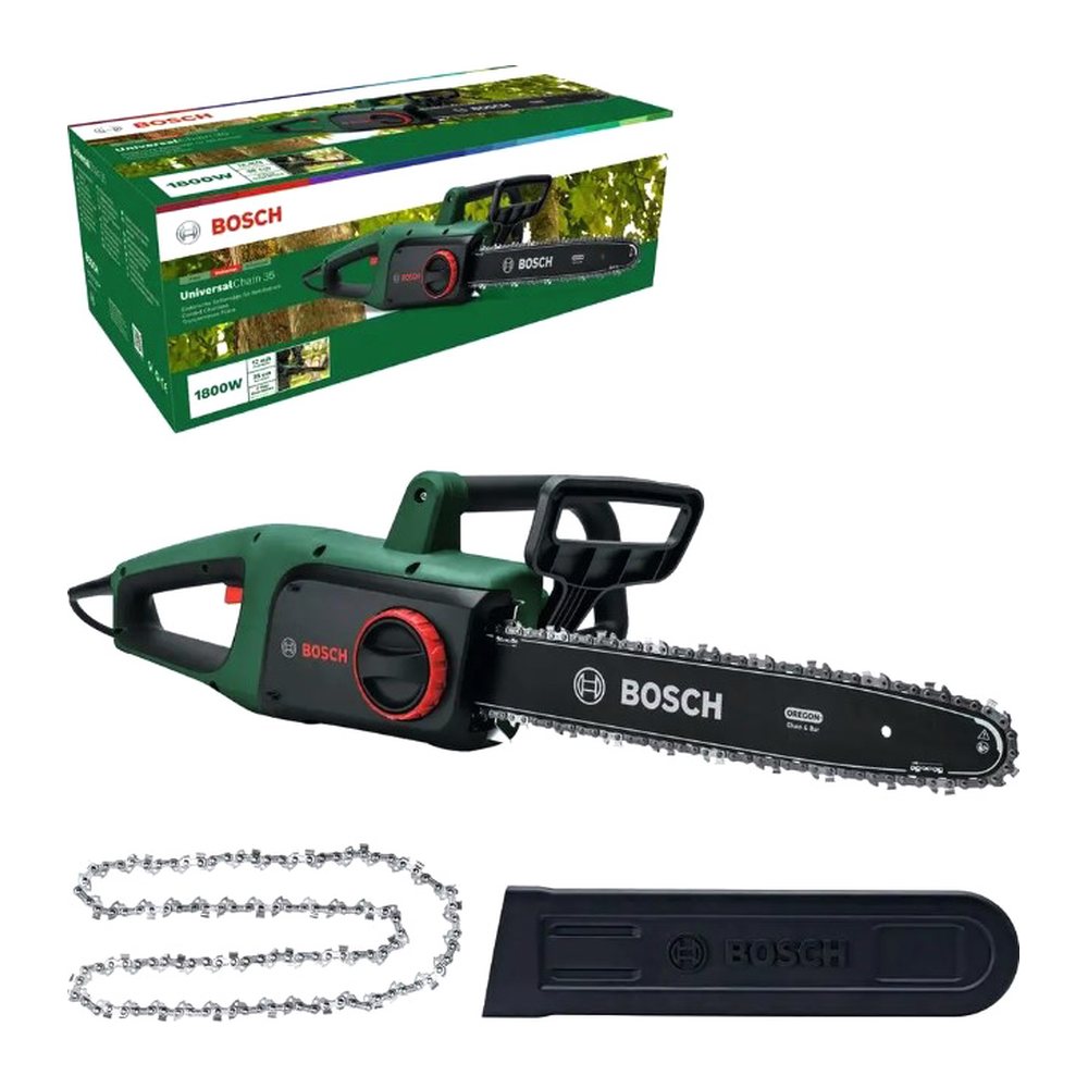 Ланцюгова електропилка Bosch UniversalChain 35 (1.8 кВт, 350 мм) з автоматичним змащенням ланцюга (24880), фото 1