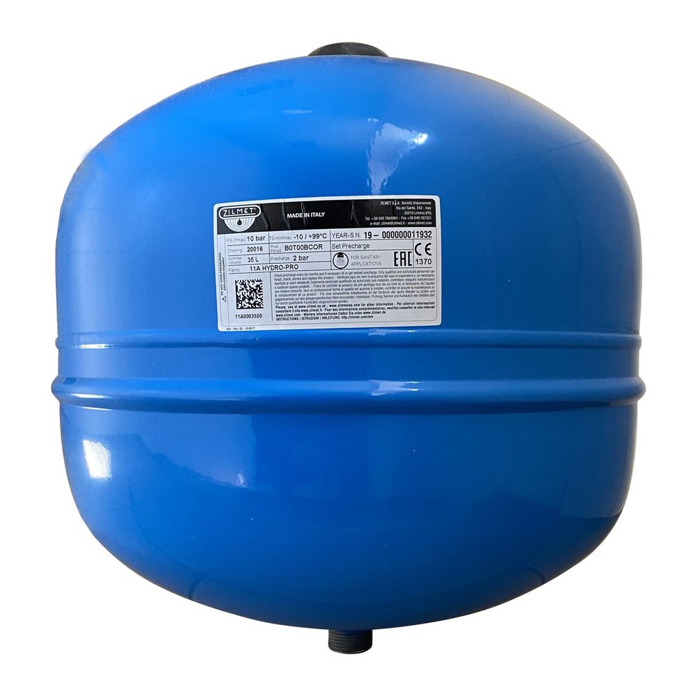 Гідроакумулятор з фіксованою мембраною Zilmet HYDRO-pro 35 л 10 барів (11A0003500\000016258), фото 1