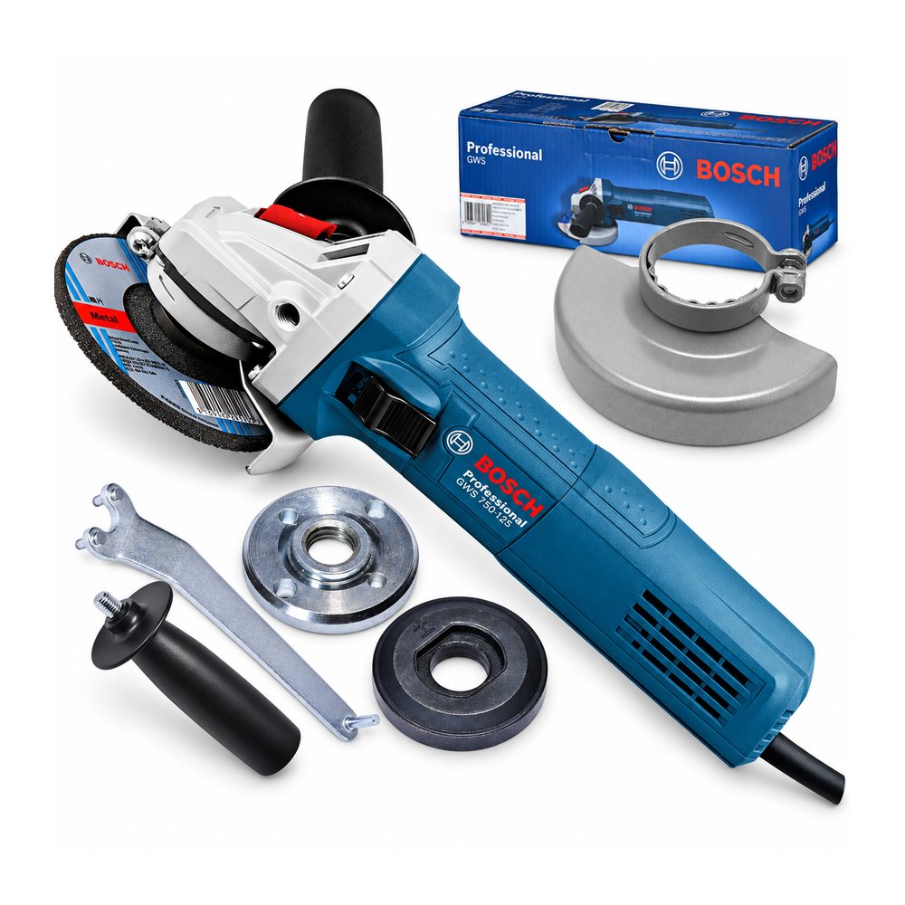 Кутова шліфувальна машина Bosch Professional GWS 750-125, 750Вт, 125мм (0601394001), фото 1