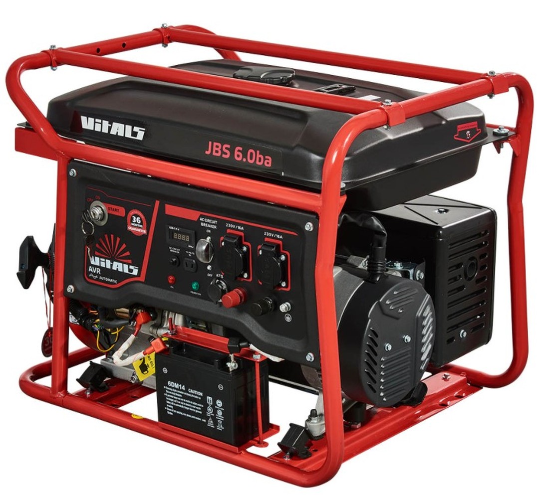Бензиновий генератор Vitals JBS 6.0ba, 6 кВт, ATS, фото 1