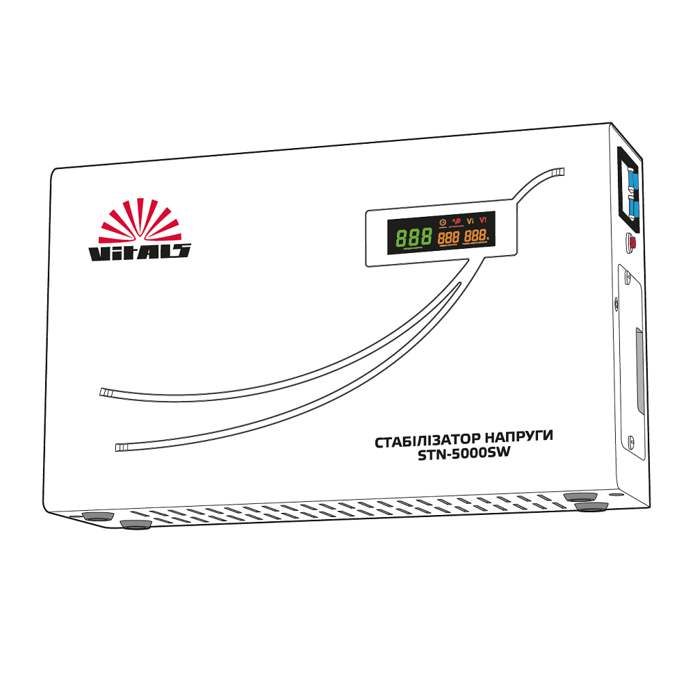 Тиристорний стабілізатор Vitals Master STN-5000sw, 3000 Вт / 5000 ВА, фото 1
