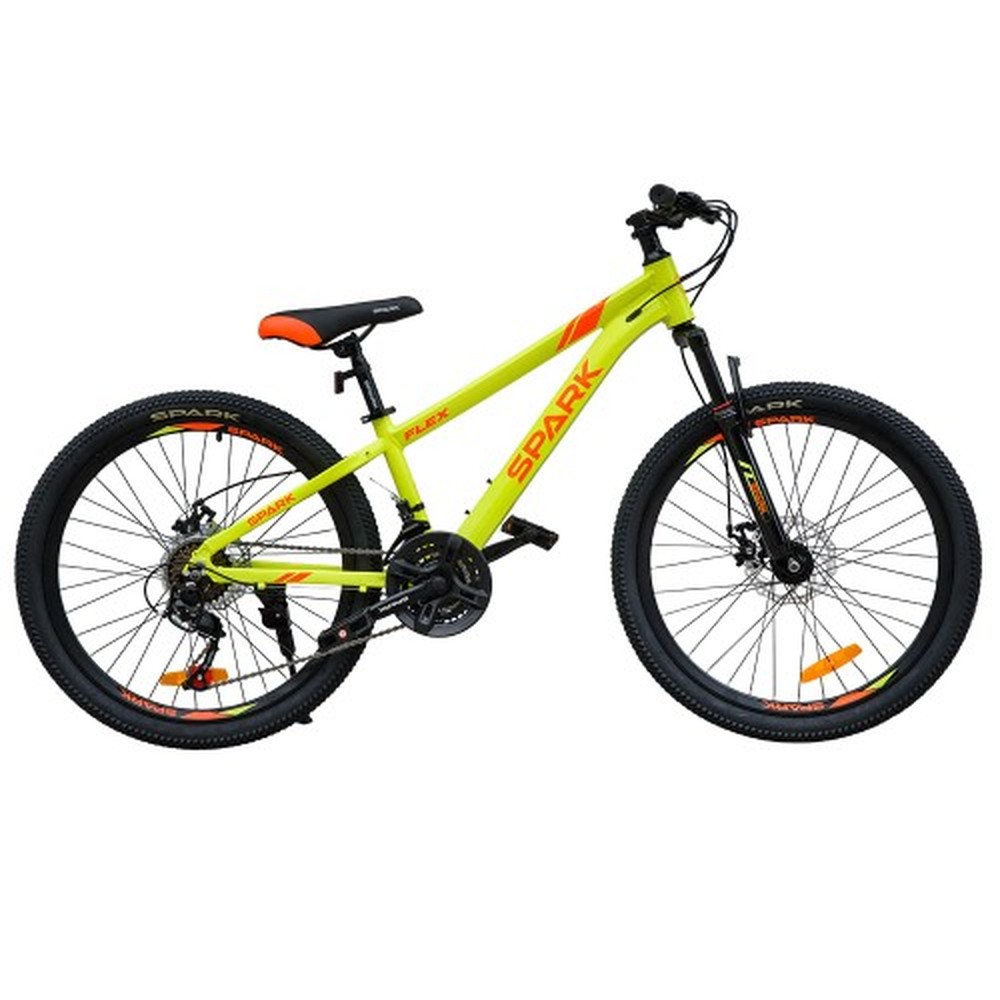 Велосипед SPARK FLEX 24″, рама 12″, неоново-жовтий, фото 1