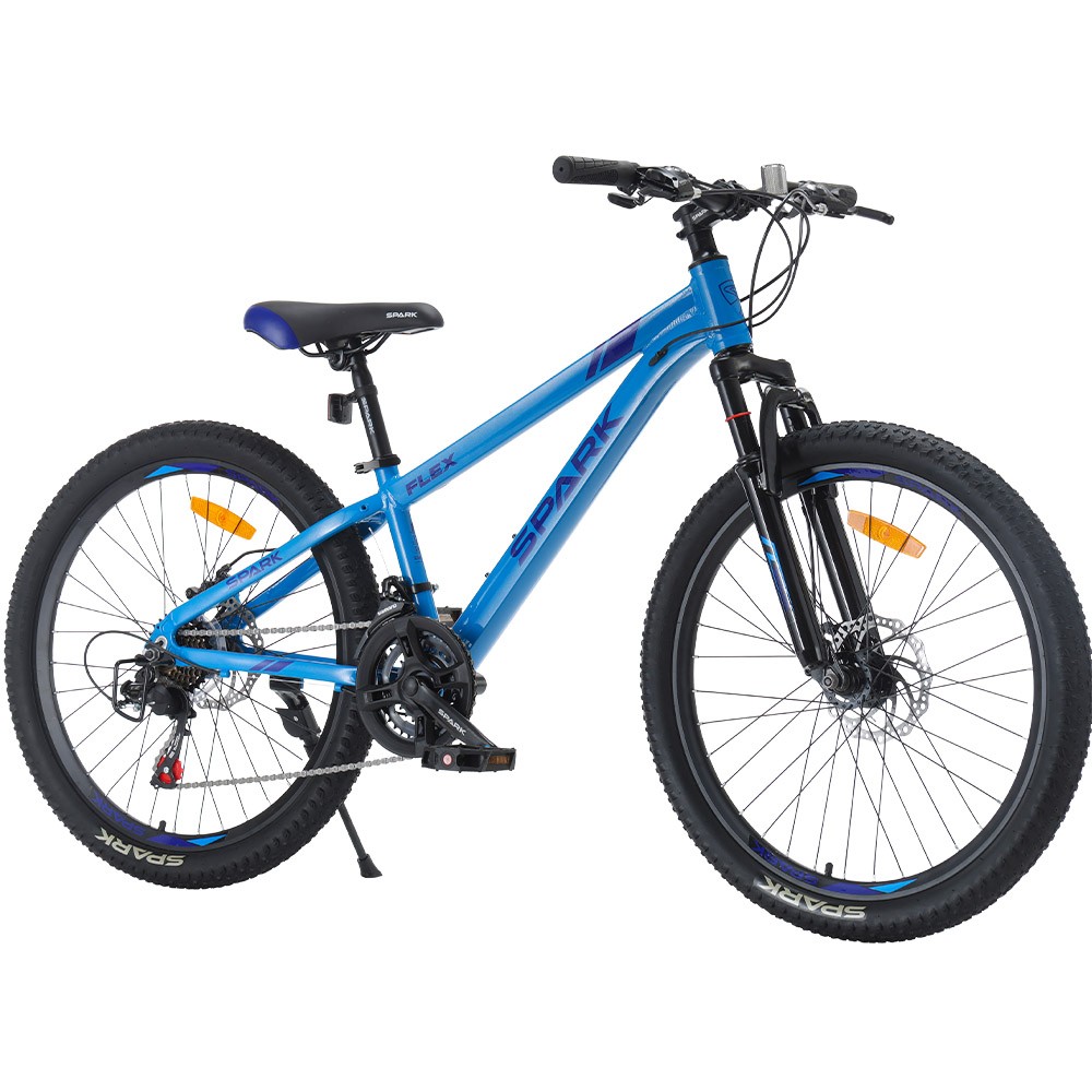 Велосипед SPARK FLEX 24″, алюмінієва рама 12″, синій, фото 1
