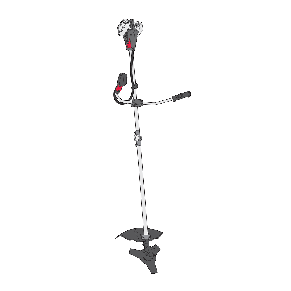 Коса Vitals Master AZT 3680-1n BL Kit M-Type 18, 800 Вт, дві АКБ, фото 1