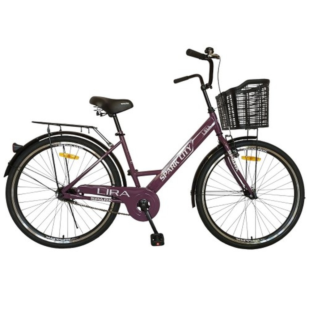 Міський велосипед SPARK CITY LIRA 26″, рама 17″, сливовий, фото 1