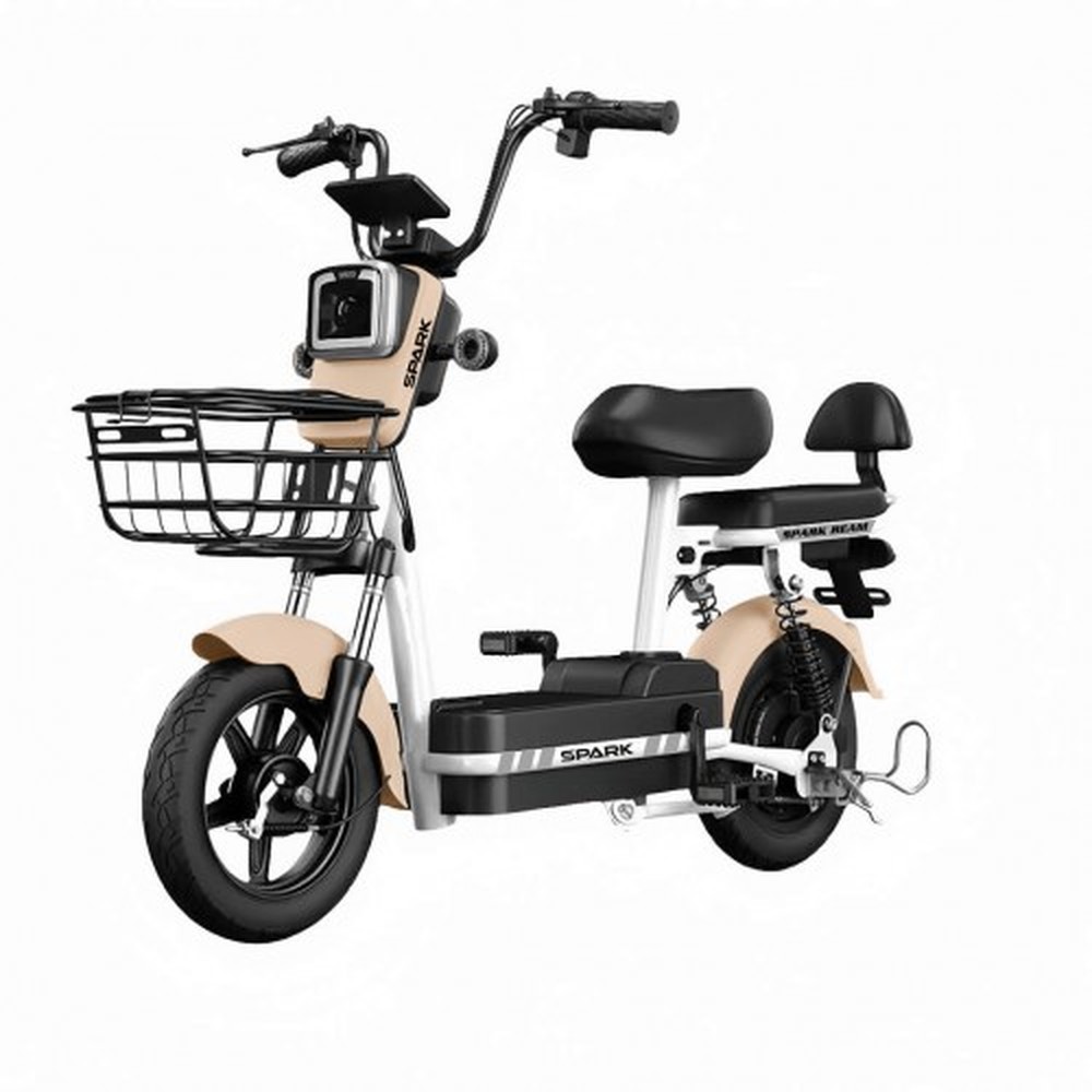 Електровелоскутер SPARK BEAM, 400 Вт, 48 В 12 А·год, бежевий, фото 1