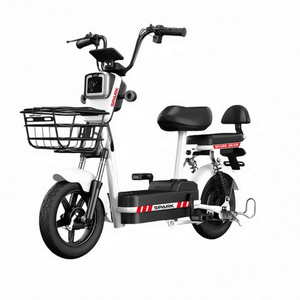 Електровелоскутер SPARK BEAM, 400 Вт, 48 В 12 А·год, білий, фото 1