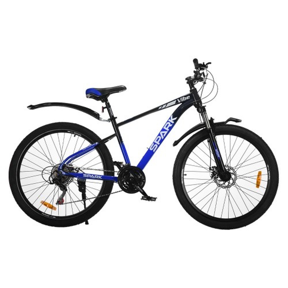 Велосипед SPARK VIBE 27,5″, рама 17″, чорний із синім, фото 1