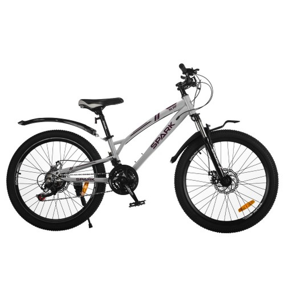Гірський велосипед SPARK SURF 24″, сталева рама 11″, сірий, фото 1