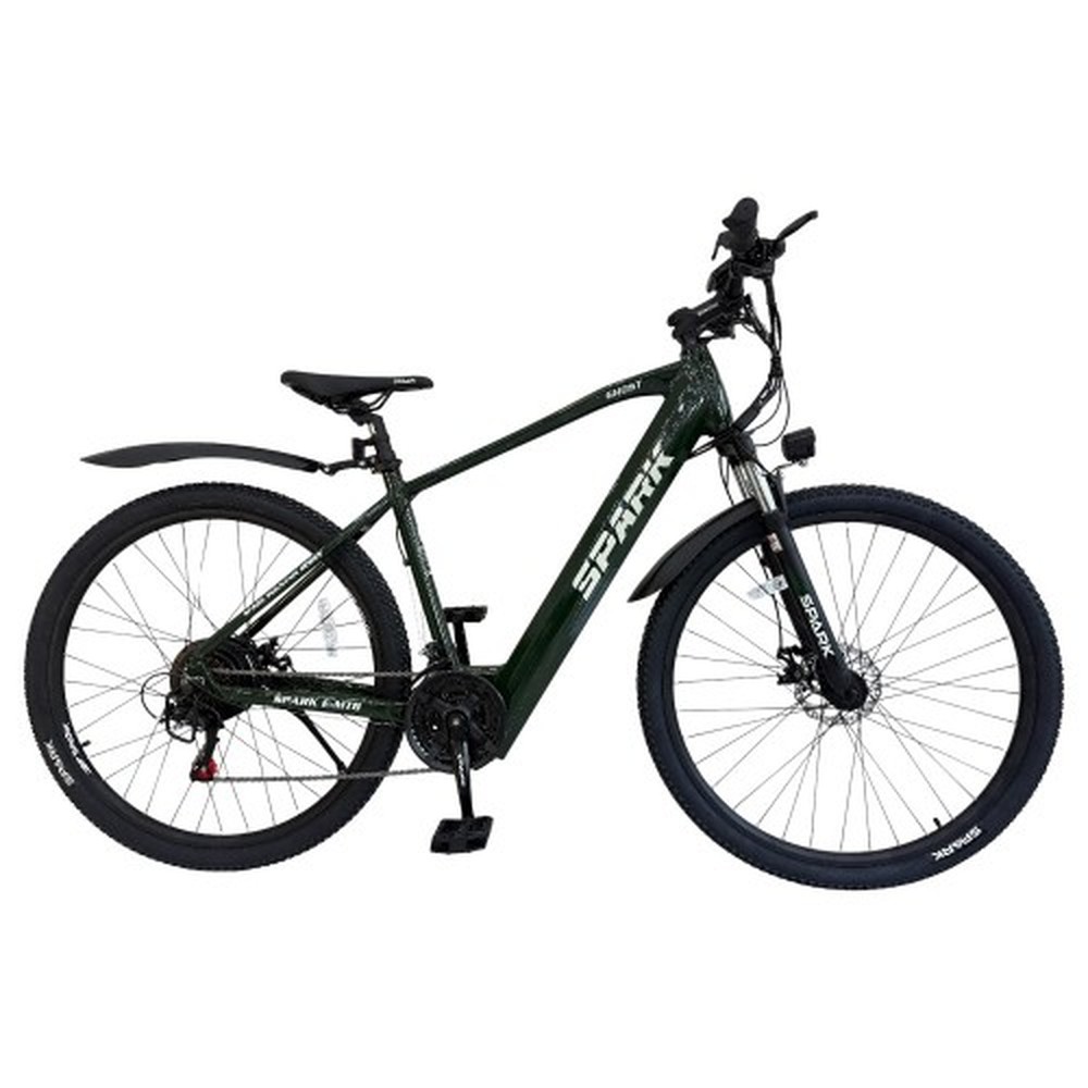 Електровелосипед SPARK E-MTB GHOST, рама 17″, темно-зелений, фото 1