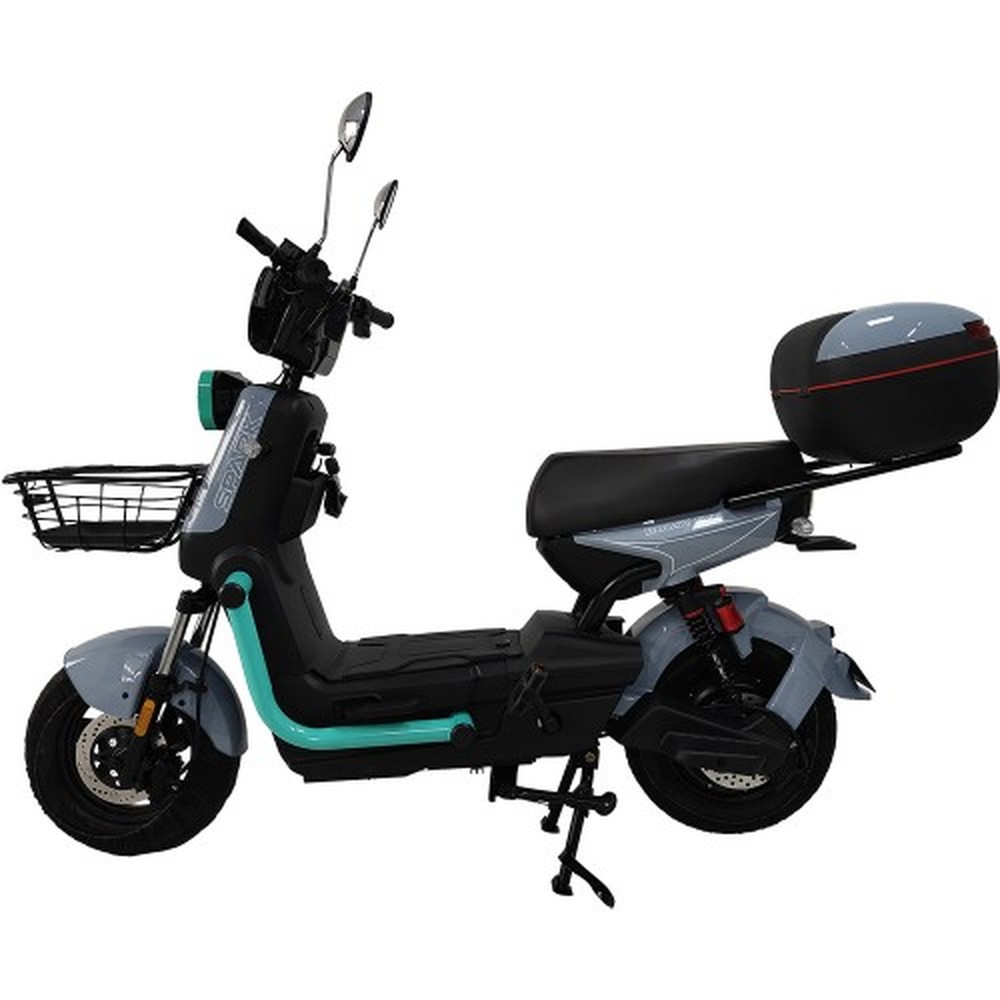 Електровелоскутер SPARK BOOST EVO, 1200 Вт, сірий із бірюзовим, фото 1