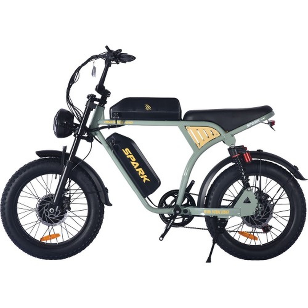 Електровелосипед SPARK PREDATOR AWD 20″, 2 × 750 Вт, світлий хакі, фото 1