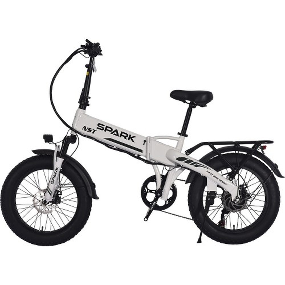 Електровелосипед SPARK NST 20″, рама 16″, 500 Вт, білий, фото 1