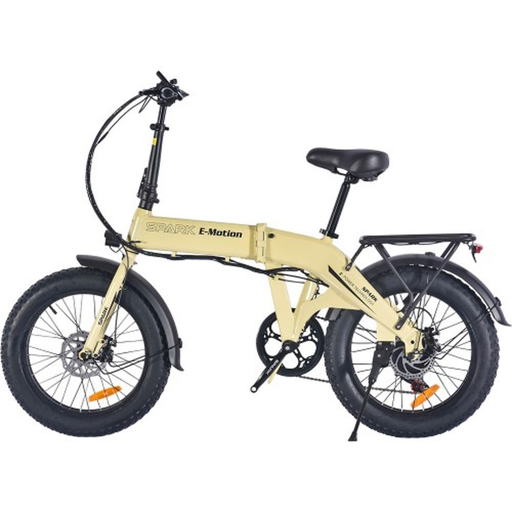 Електровелосипед SPARK E-Motion 20″, рама 16″, 750 Вт, бежевий, фото 1